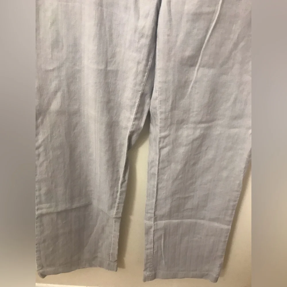 BANANA Republic Factory Womens Linen Mid Rise Wide Leg Lightweight Pants Size 10